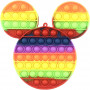 Pop It Fidget Toy SuperSized Rainbow Mouse