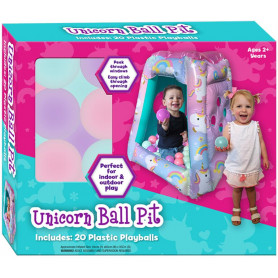 UNICORN INFLATABLE BALL PIT with 20 balls