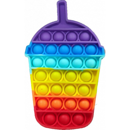 Pop It Fidget Toy Rainbow JUICE CUP (D48)