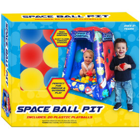 SPACE INFLATABLE BALL PIT with 20 balls