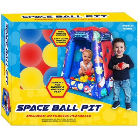 SPACE INFLATABLE BALL PIT with 20 balls