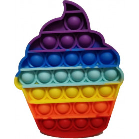 Pop It Fidget Toy Rainbow CUPCAKE (D48)