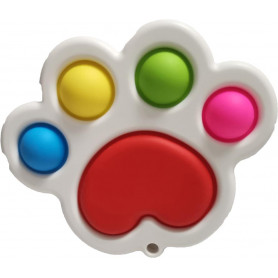 Silicon Dot Sensory Toy PAW PRINT (D48)