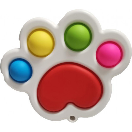 Silicon Dot Sensory Toy PAW PRINT (D48)