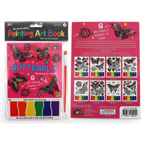 PAINTING ART BOOK (8xA5 SHEETS/BOOK) - BUTTERFLIES