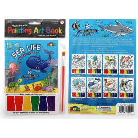 PAINTING ART BOOK (8xA5 SHEETS/BOOK) - SEA LIFE