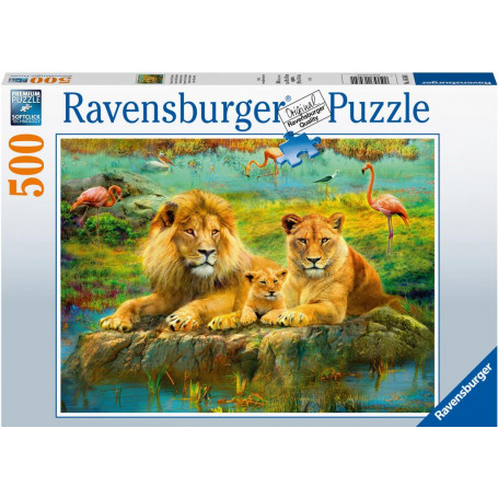 Rburg - Lions in the Savannah Puzzle 500pc