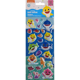 Baby Shark Stickers 3 Pack - Bubble