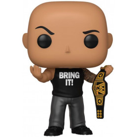 The Rock w/Championship Belt (Metallic) Pop!