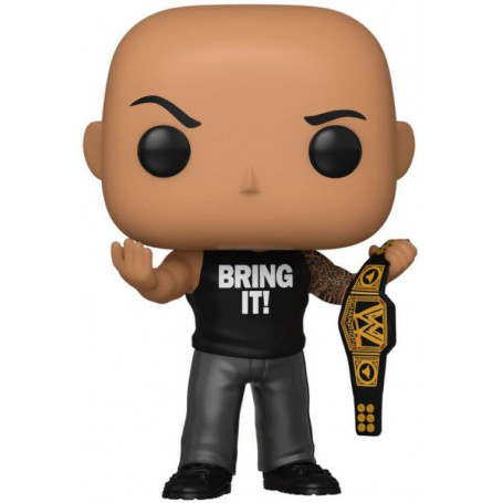The Rock w/Championship Belt (Metallic) Pop!