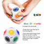 Rubiks Rainbow Ball (White)