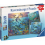 Rburg - Ocean Life Puzzle 3x49pc