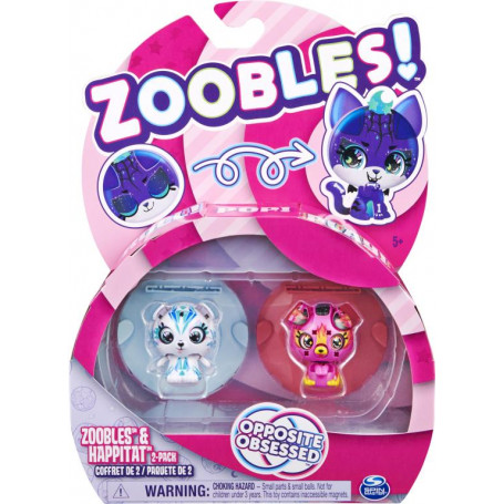 Zoobles Animal 2pk Asst  - Opposite Obsessed