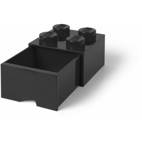LEGO BRICK DRAWER (4 KNOBS) - Black