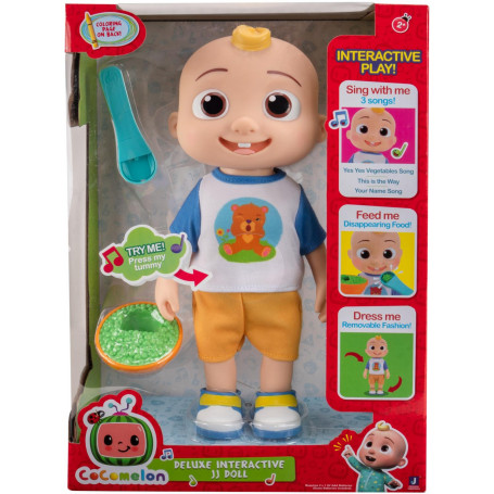 Cocomelon Deluxe Interactive JJ Doll Plush Doll