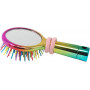 Pink Poppy Rainbow Bristle Mirrored Hairbrush