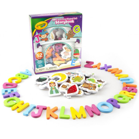 Crayola ABC matching magnet set Storybook
