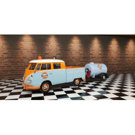 1:24 Gulf VW Pickup & Oil Tank Trailer