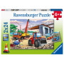 Rburg - Construction & Cars Puzzle 2x24pc