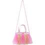 Pink Poppy Iridescent Disc Sequin Handbag-Pale Pink