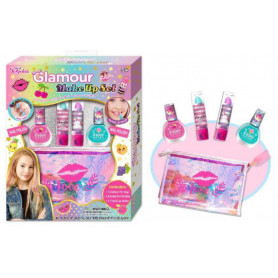 Glitter Makeup Bag and Makeup