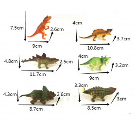 Kan-i 4-Inch Dinosaur Play Set 6pcs