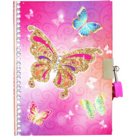 Pink Poppy Butterfly Skies Strawberry Scented Diary