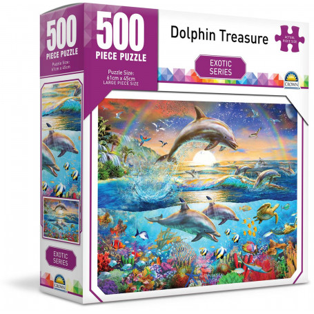 Crown 500pce Puzzle – Exotic Series Asst