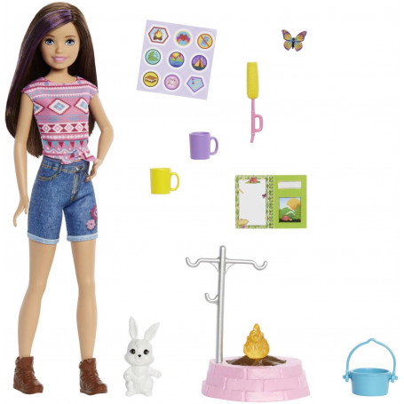 BARBIE CAMPING SISTER/PET ASSORTMENT