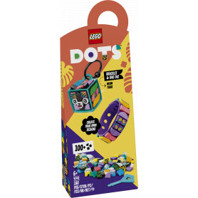 LEGO DOTS Neon Tiger Bracelet & Bag Tag 41945