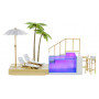 Rainbow High Color Change Pool & Beach Club Playset
