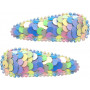 Pink Poppy Mermaid Sequin Snap Clips