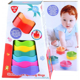 STACK AND CLICK SPINNING RINGS - 8 PCS