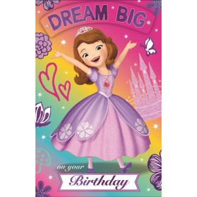CARD - DISNEY SOFIA THE FIRST RAINBOW