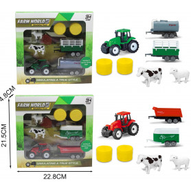 Farm World Tractor Set 2 styles asst