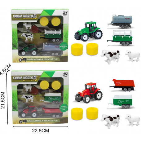 Farm World Tractor Set 2 styles asst