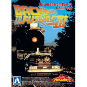 BACK TO THE FUTURE 1/43 Pullback DELOREAN from PART 3 & Rail road