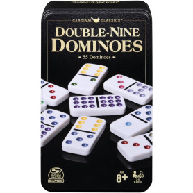 Double 9 Dominoes in Black and Gold