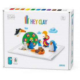HEY CLAY - Birds (15 Cans & 2 Tools)
