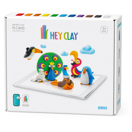 HEY CLAY - Birds (15 Cans & 2 Tools)