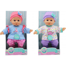 GIGO 12" 2 AST. BABY BABBLER DOLLS WITH 20 SOUNDS