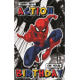 CARD - SPIDERMAN JUMPING BLACK BG