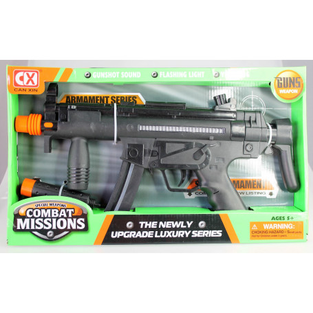 Machine Pistol with Silencer