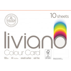 Liviano 180gsm A4 - Orange FSC Mix Credit - Pack 10