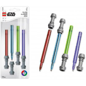 Lego SW Lightsaber gel pen multipack