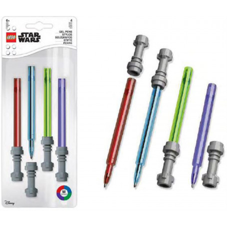Lego SW Lightsaber gel pen multipack