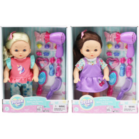 GIGO 12" 2 AST. GIRL HAIR PLAY GIFT SETS
