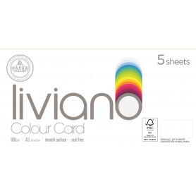 Liviano 180gsm A3 - Salmon FSC Mix Credit - Pack 5