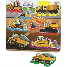 Blippi Construction Vehicles Puzzle