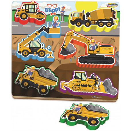 Blippi Construction Vehicles Puzzle